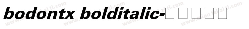 bodontx bolditalic字体转换